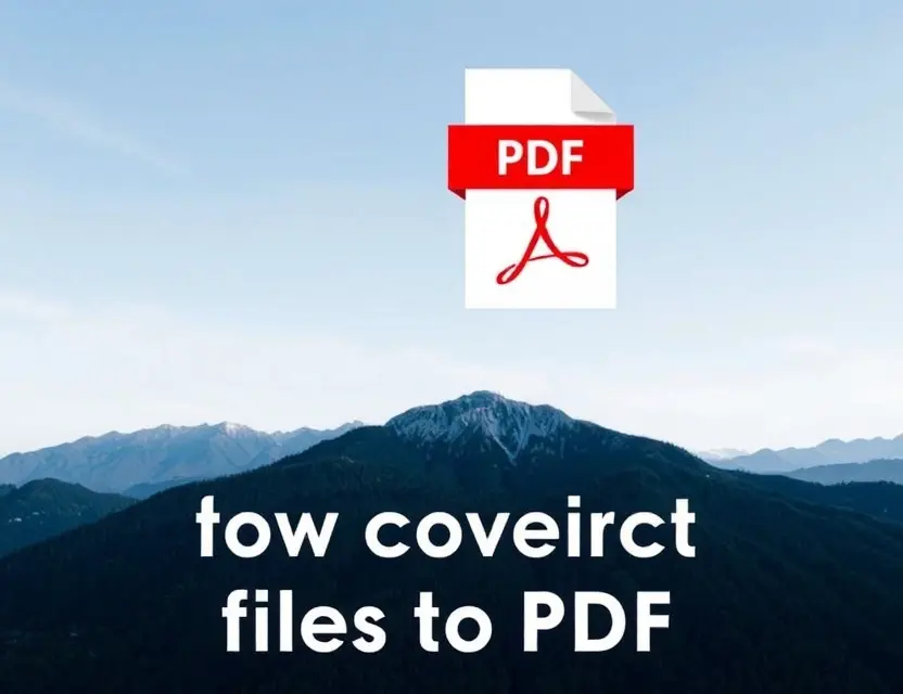 - Как конвертировать файлы в PDF?
